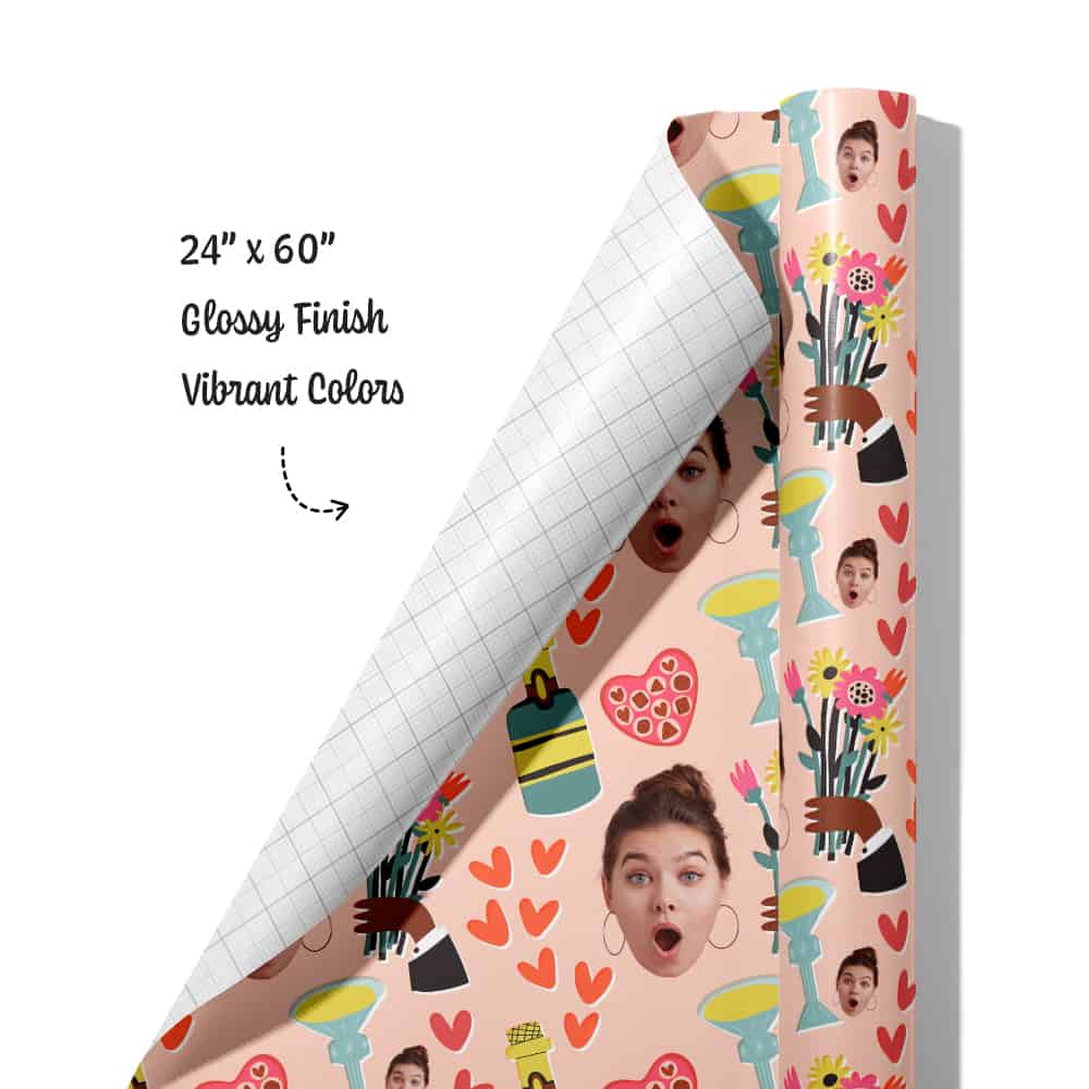 Valentine Gift Wrap Roll