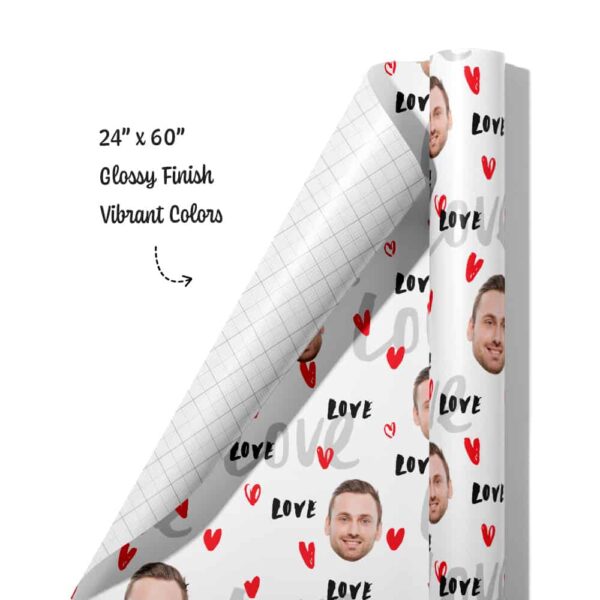 Valentines Gift Wrap Roll