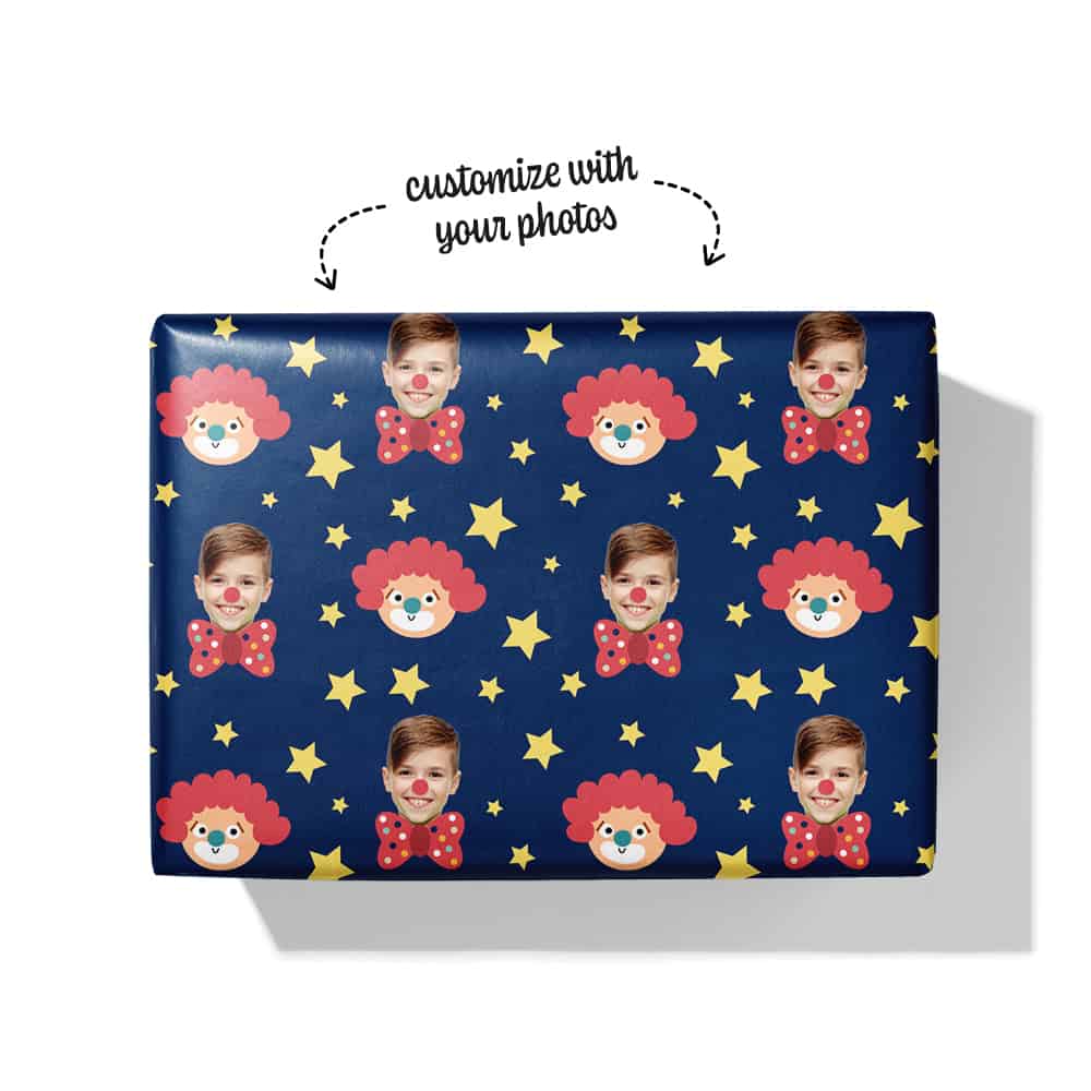 Clown Wrapping Paper Box