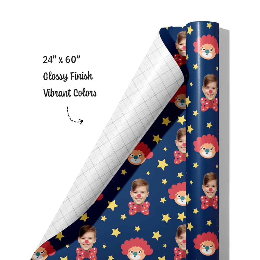 Clown Wrapping Paper Roll