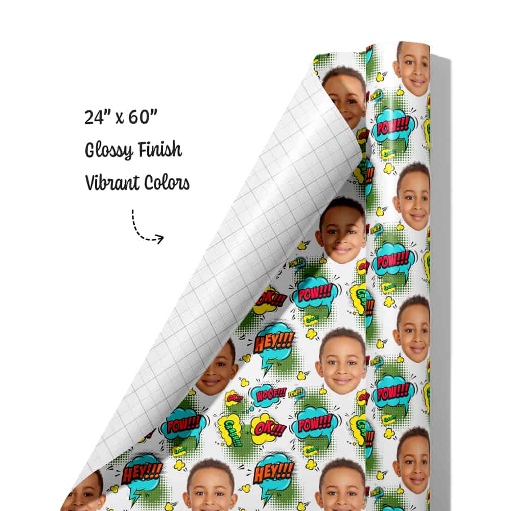 Comic Book Wrapping Paper Roll
