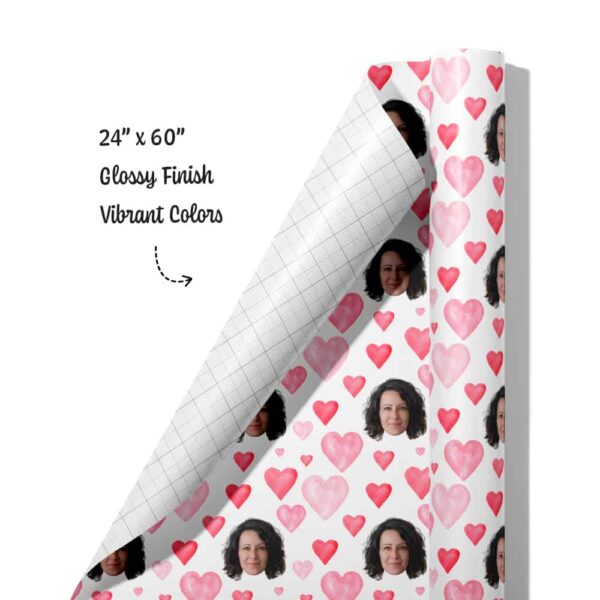 Heart Wrapping Paper Roll