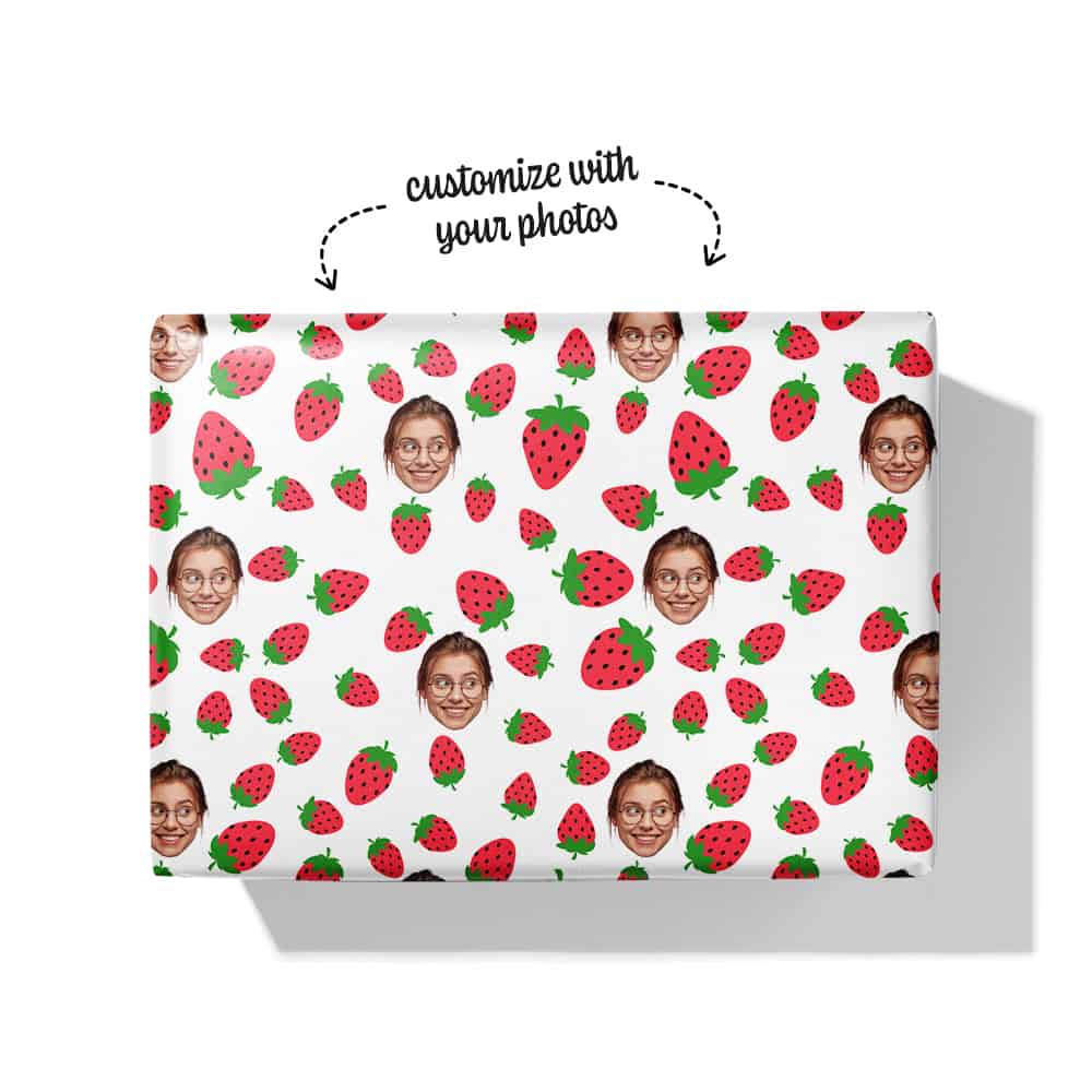 Strawberry Wrapping Paper Box