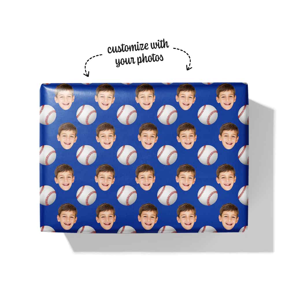 baseball gift wrap box