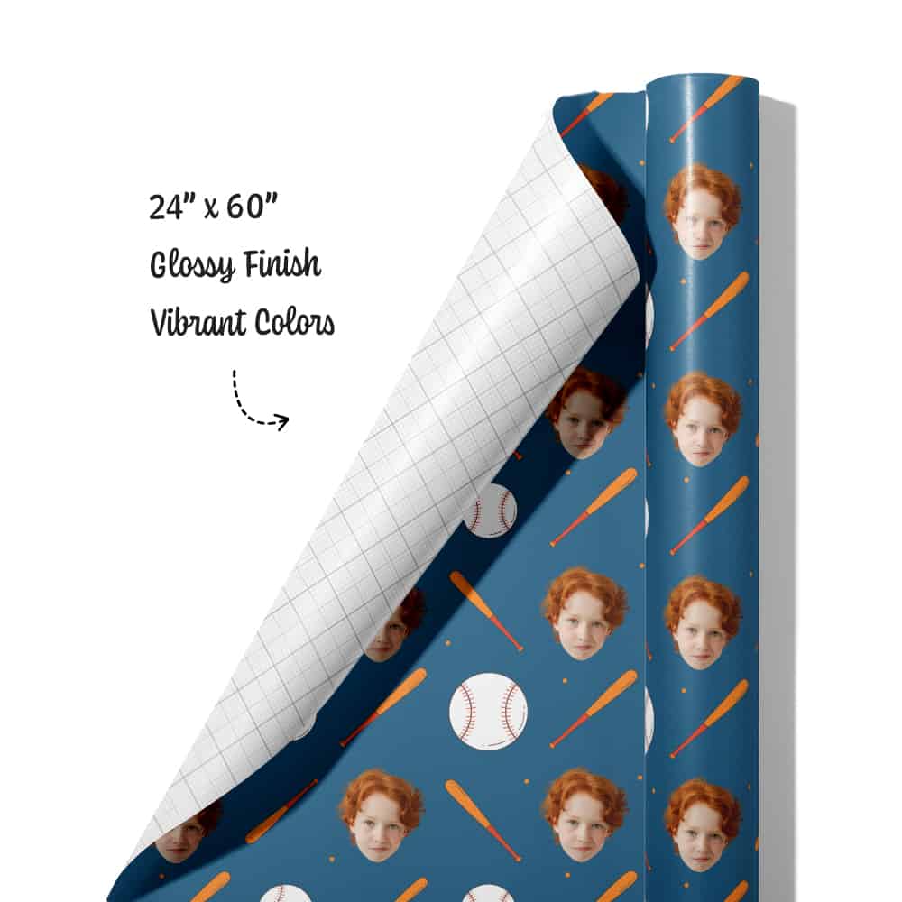 custom baseball gift roll