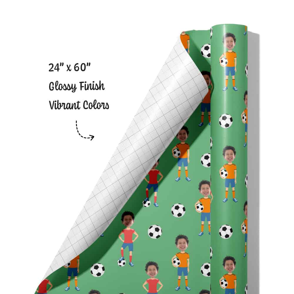 personalized soccer gift roll