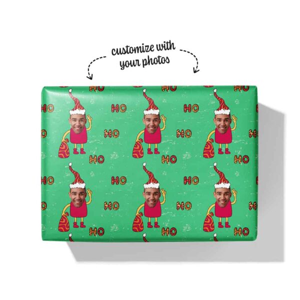 groovy christmas wrapping paper box