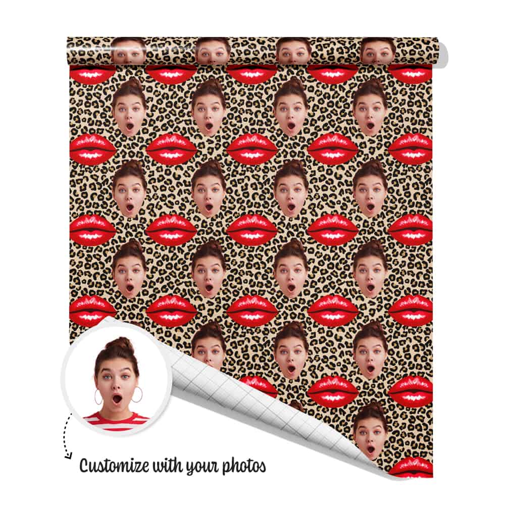 leopard print wrapping paper
