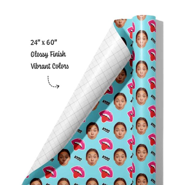 Kiss Kiss - Custom Wrapping Paper - Image 3