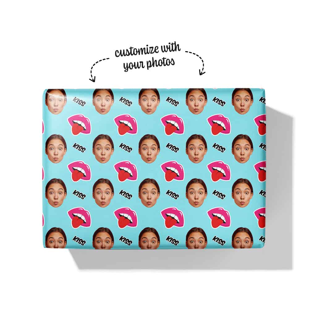 Kiss Kiss - Custom Wrapping Paper - Image 2