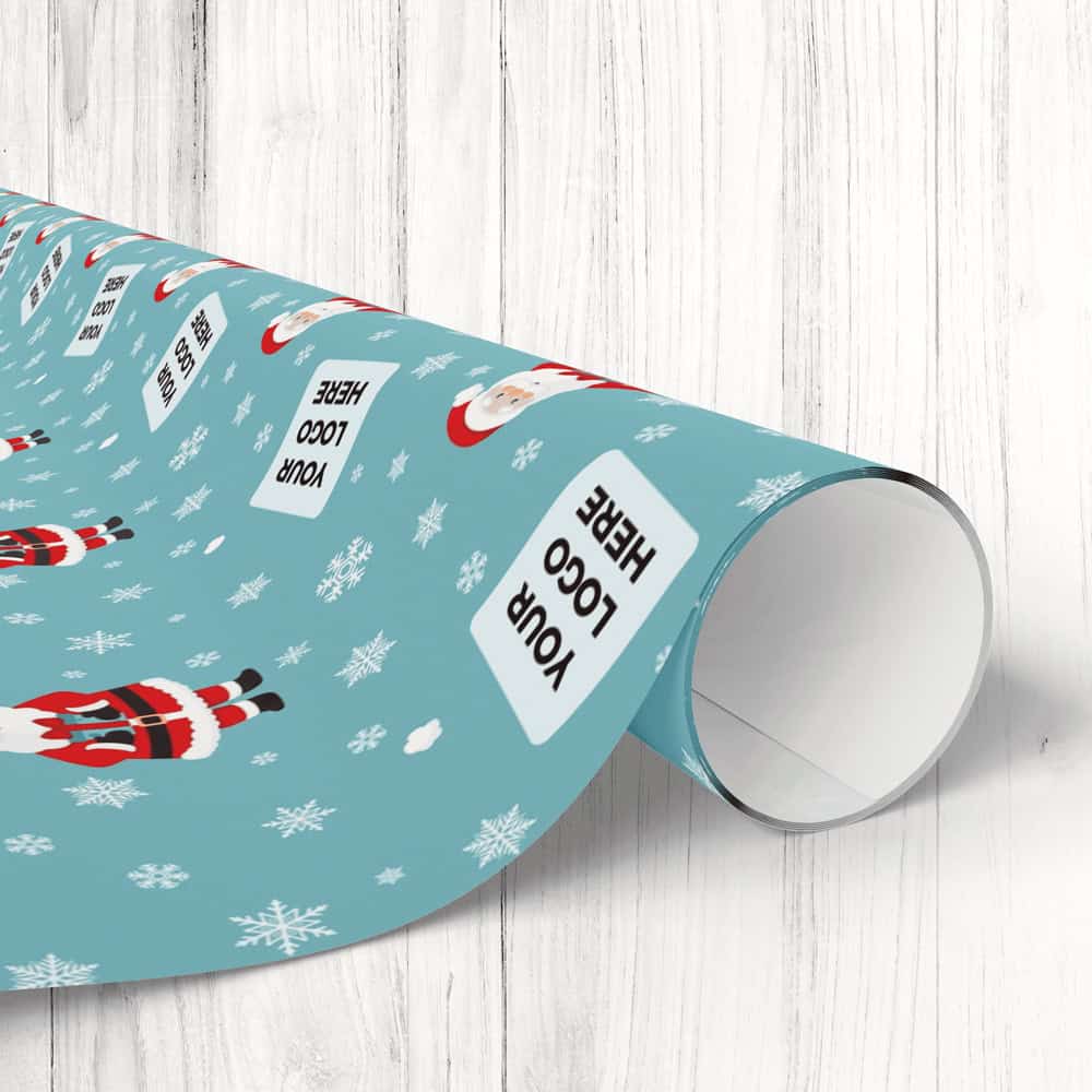 custom wrapping paper with company logo